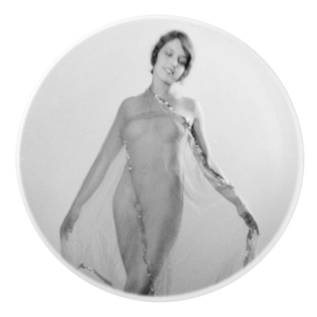 Francesca a Bella Ragazza, Beautiful italian Girl Ceramic Knob (Front)