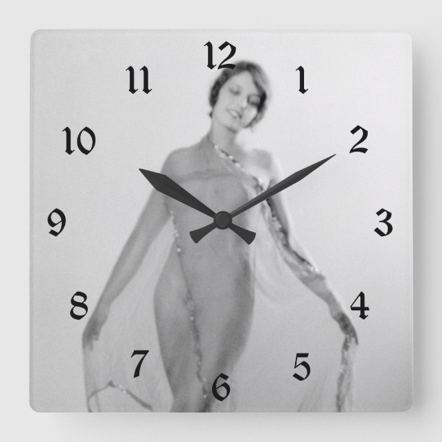 Francesca a Bella Ragazza, Beautiful italian Girl Square Wall Clock (Front)