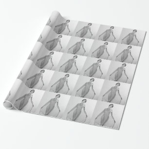 Francesca a Bella Ragazza, Beautiful italian Girl Wrapping Paper