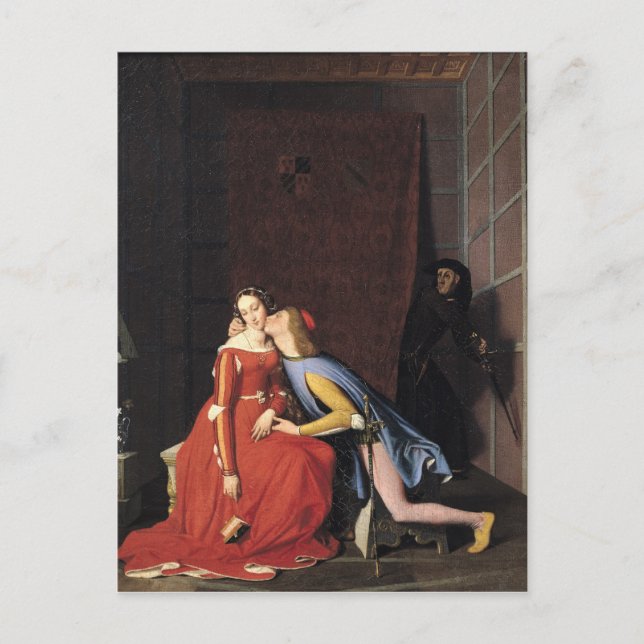 Francesca da Rimini and Paolo Malatesta, 1819 Postcard (Front)