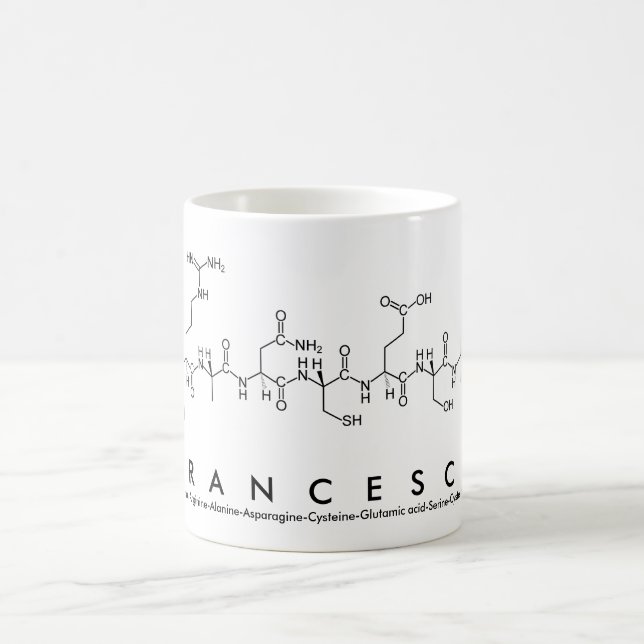 Francesca peptide name mug (Center)