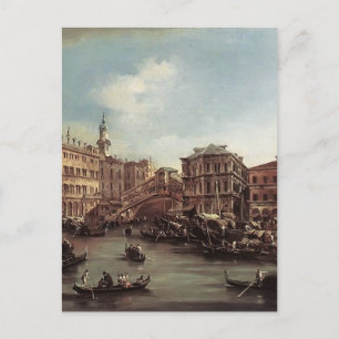 Francesco Guardi- The Rialto Bridge Postcard