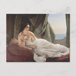 Francesco Hayez- Reclining odalisque Postcard