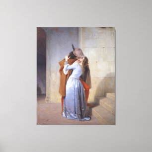 FRANCESCO HAYEZ - THE KISS (il Bacio) - 1859 - Canvas Print