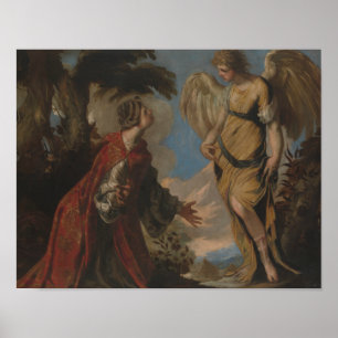 Francesco Maffei - Hagar and the Angel Poster