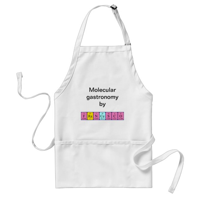 Francesco periodic table name apron (Front)