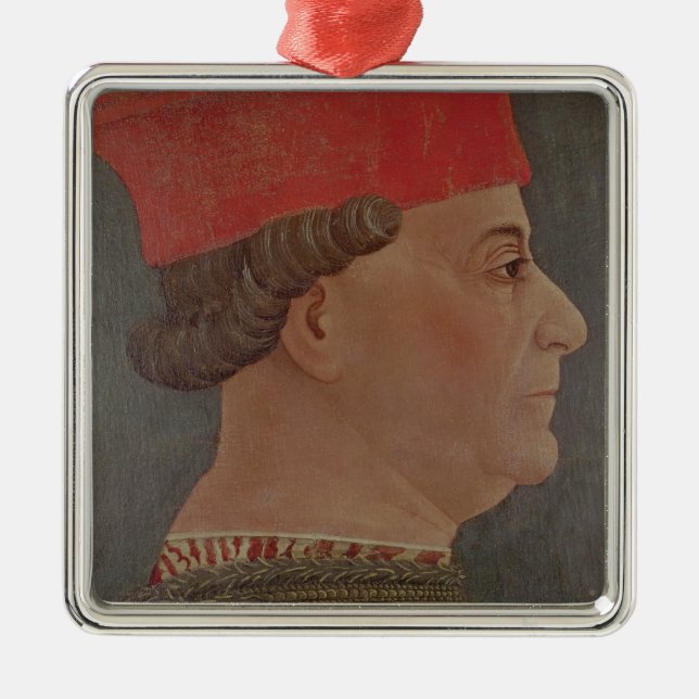 Francesco Sforza  Duke of Milan Metal Tree Decoration (Front)