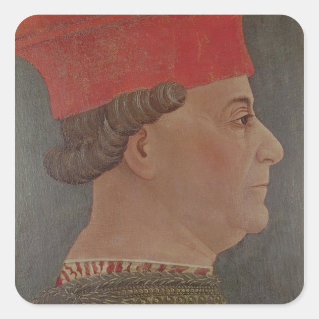 Francesco Sforza  Duke of Milan Square Sticker (Front)