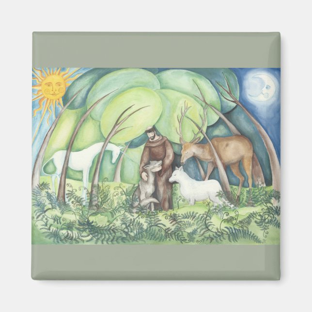 'Francesco' St Francis of Assisi Magnet (Front)