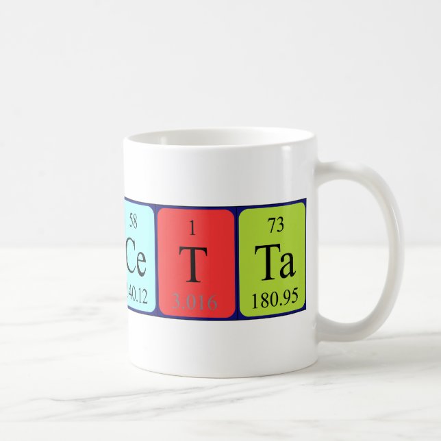 Francetta periodic table name mug (Right)