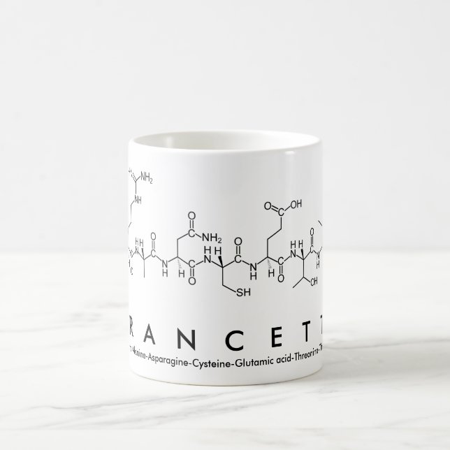 Francette peptide name mug (Center)