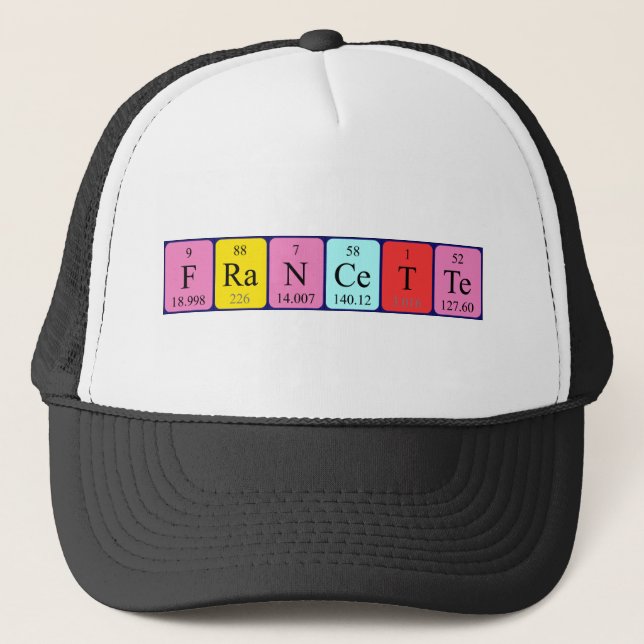 Francette periodic table name hat (Front)