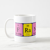 Francette periodic table name mug (Left)