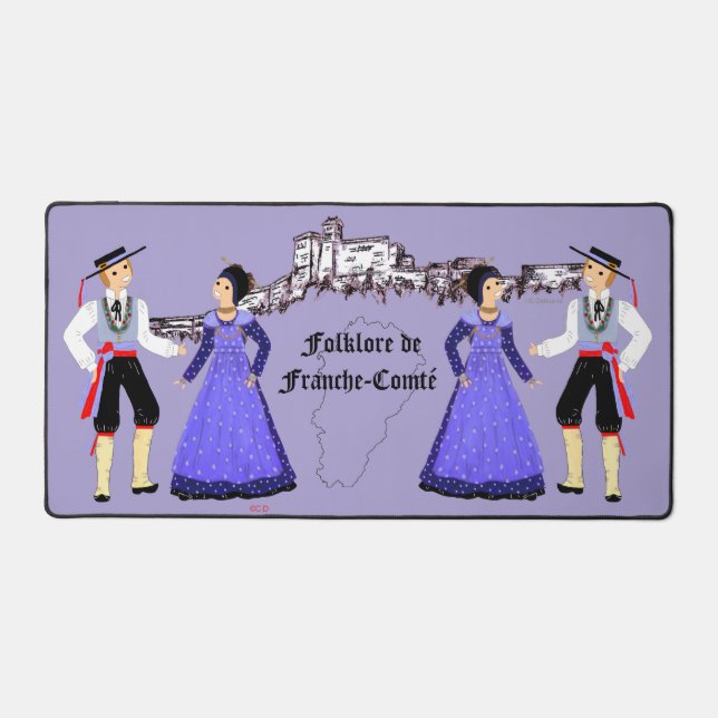 Franche-Comté of the past Desk Mat (Front)