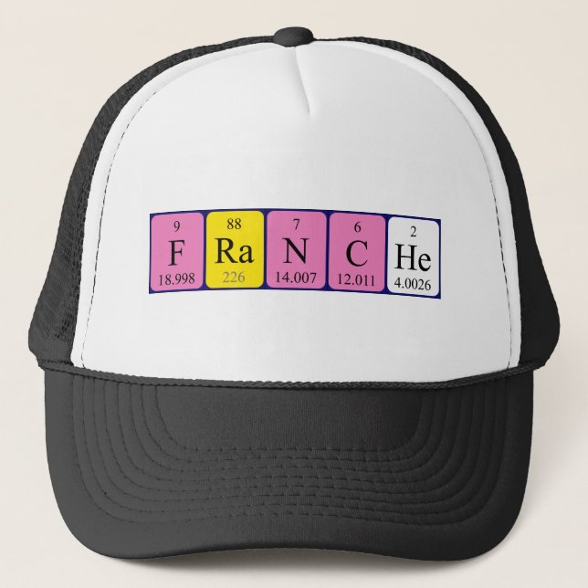 Franche periodic table name hat (Front)