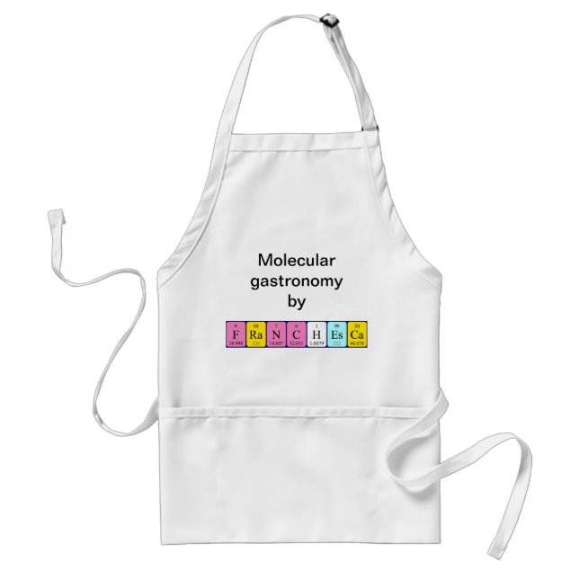 Franchesca periodic table name apron (Front)