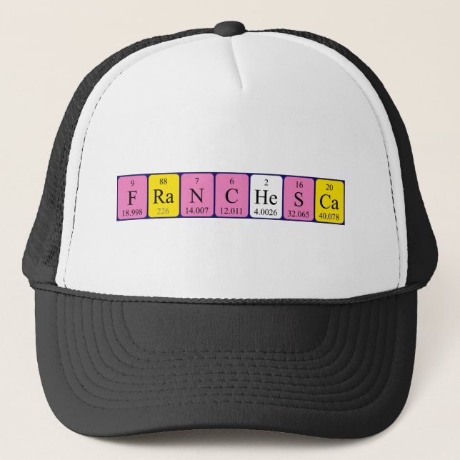 Franchesca periodic table name hat (Front)