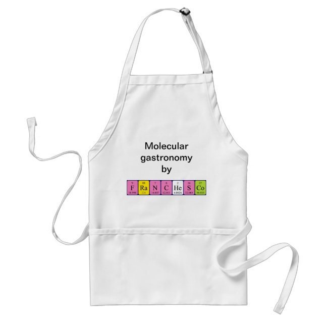 Franchesco periodic table name apron (Front)