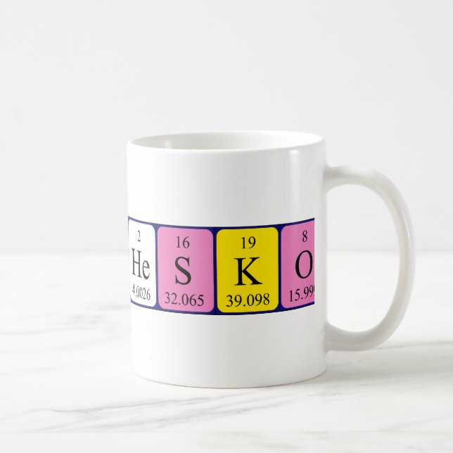 Franchesko periodic table mug (Right)