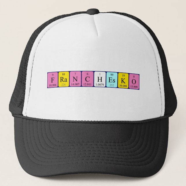 Franchesko periodic table name hat (Front)