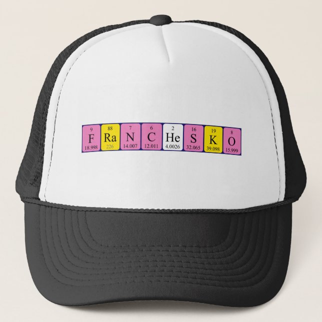 Franchesko periodic table name hat (Front)