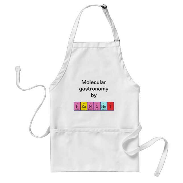 Franchot periodic table name apron (Front)