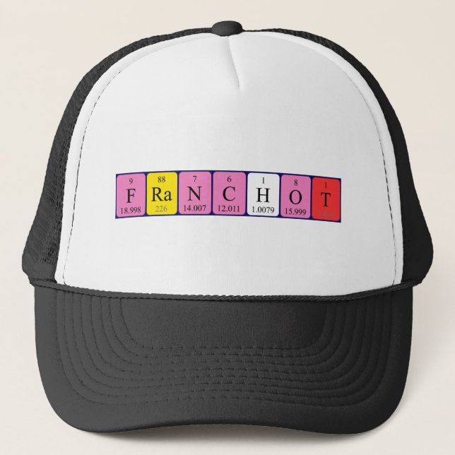Franchot periodic table name hat (Front)