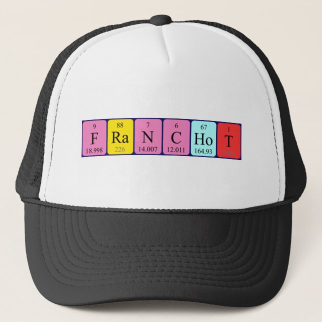 Franchot periodic table name hat (Front)