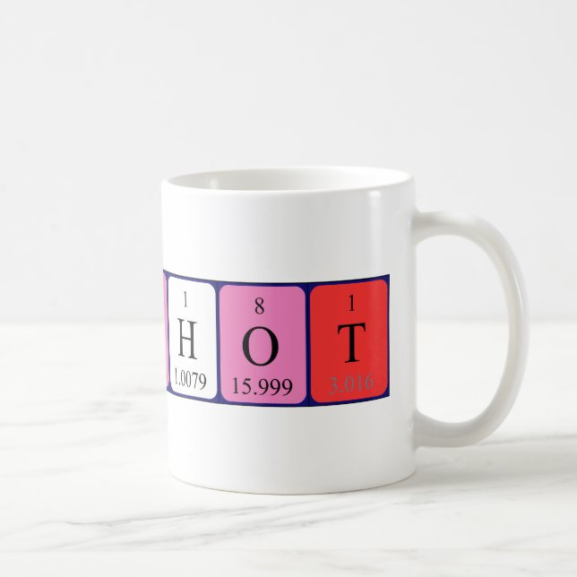 Franchot periodic table name mug (Right)