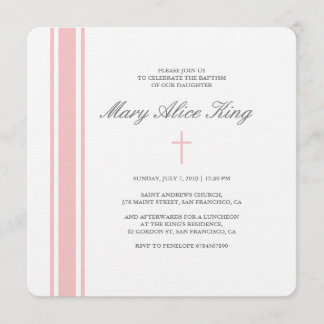 Francine baptism invitation