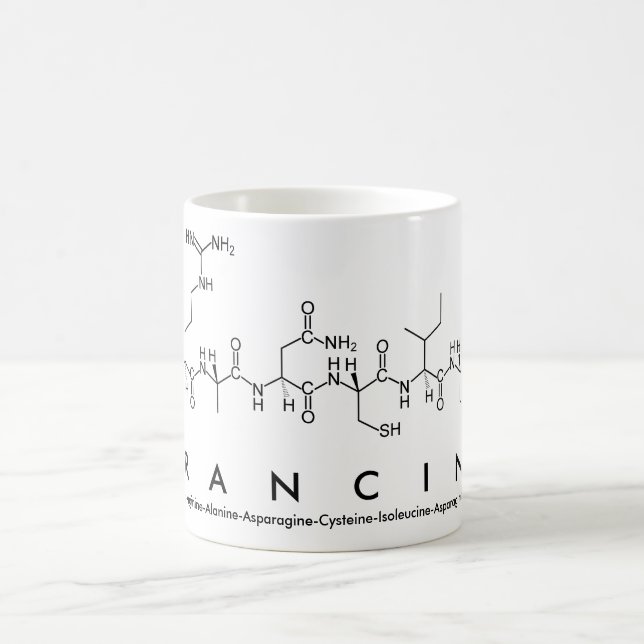 Francine peptide name mug (Center)