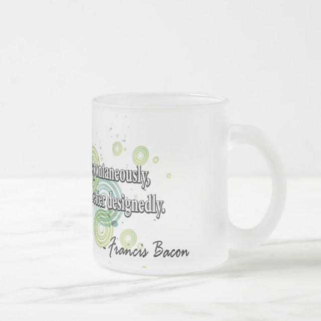 Francis Bacon Frosted Glass Coffee Mug (Right)