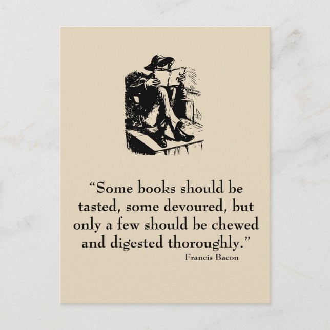 Francis Bacon Quote Postcard (Front)