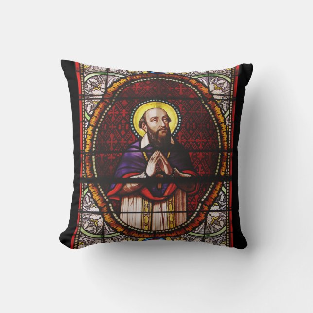 Francis de Sales Bishop of Geneva Cushion (Front)