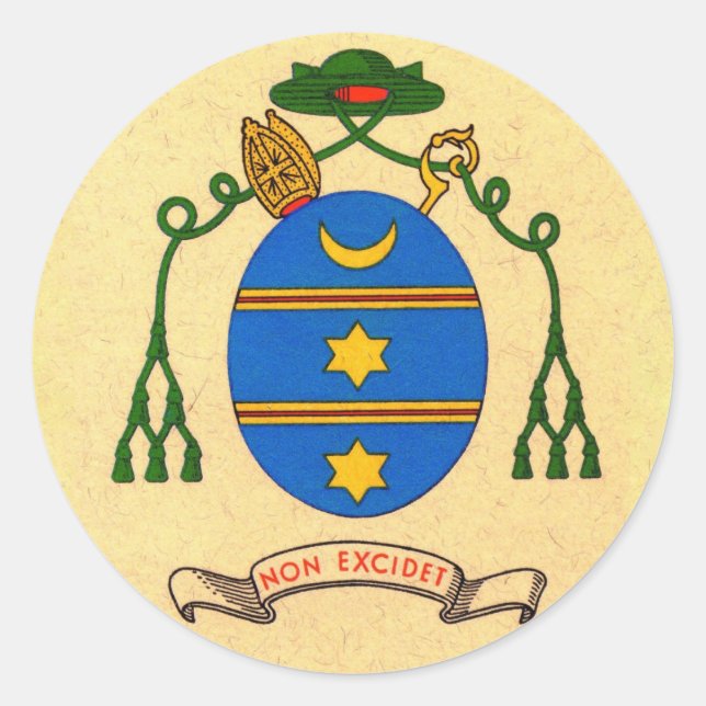 Francis de Sales Coat of Arms Patron Saint Sticker (Front)