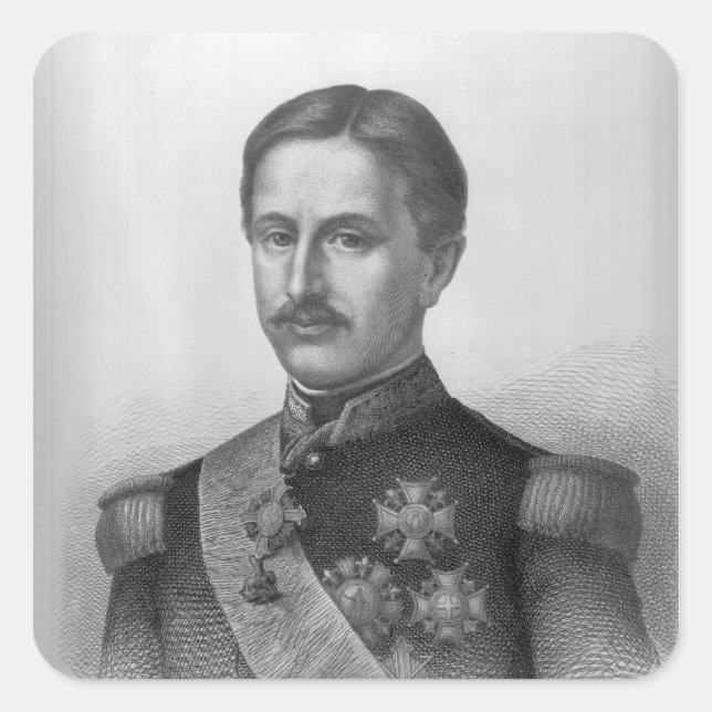 Francis II of the Two Sicilies Square Sticker (Front)