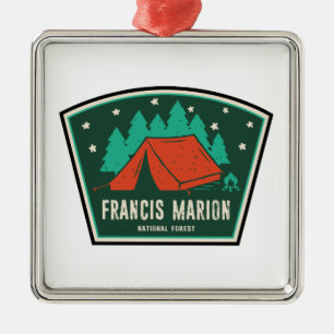 Francis Marion National Forest Camping Metal Tree Decoration