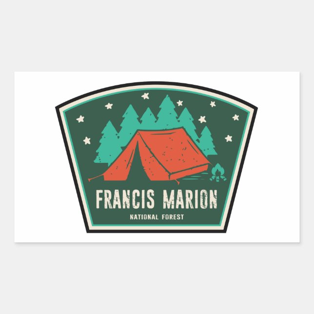 Francis Marion National Forest Camping Rectangular Sticker (Front)