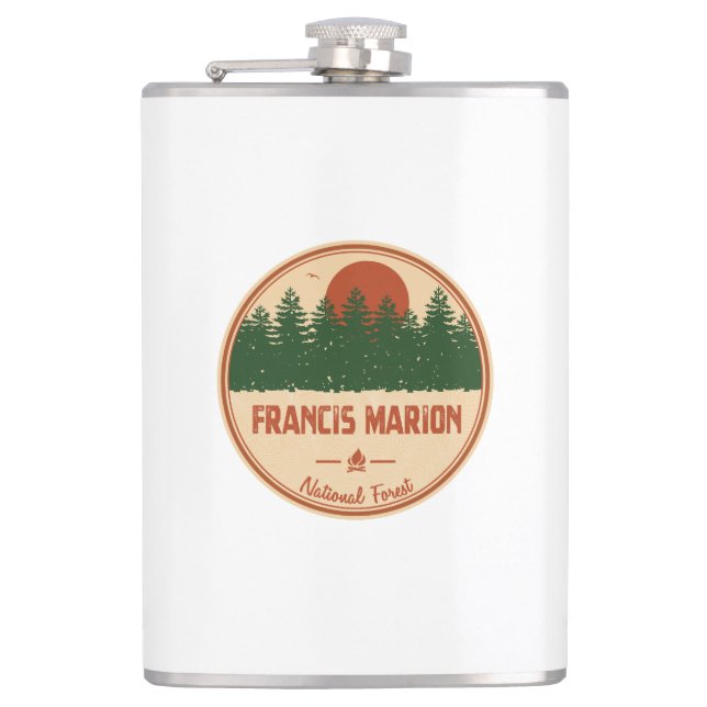 Francis Marion National Forest Hip Flask (Front)