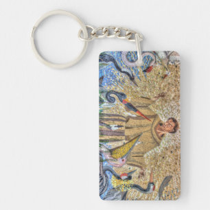 Francis Of Assisi Mosaic Key Ring
