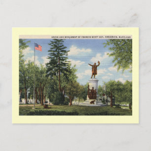 Francis Scott Key Grave, Frederick, Maryland Postcard