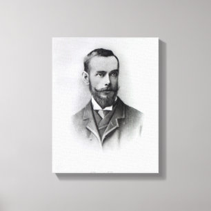 Francis Thompson, engraved by Emery Walker, 1894 Canvas Print