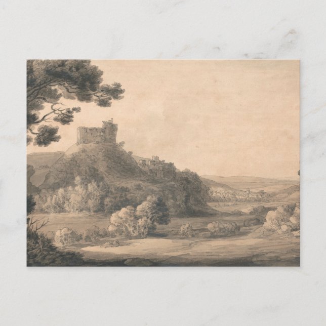 Francis Towne - Oakhampton Castle Postcard (Front)