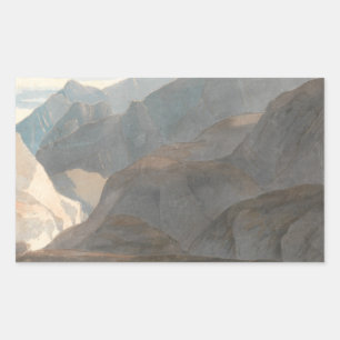 Francis Towne - On the Lake of Como Rectangular Sticker