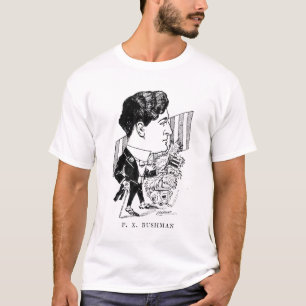 Francis X. Bushman Silent Movie Actor Caricature T-Shirt