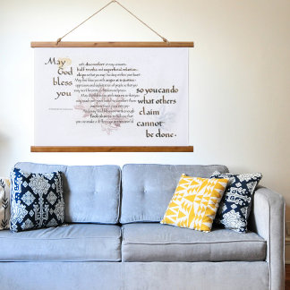 FRANCISCAN BLESSING BE AND DO NEEDED CHANGE HANGING TAPESTRY