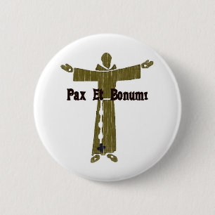Franciscan Greetings 6 Cm Round Badge