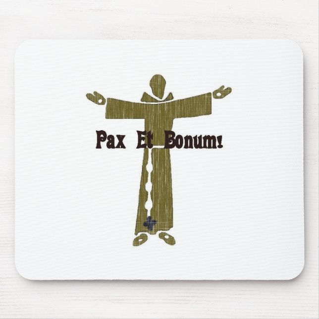 Franciscan Greetings Mouse Mat (Front)