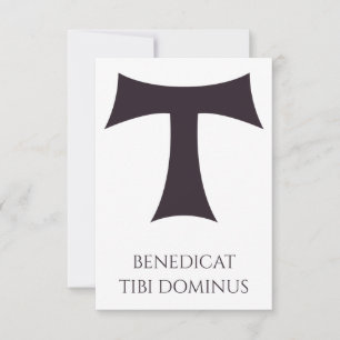 Franciscan Tau Cross Holy Card