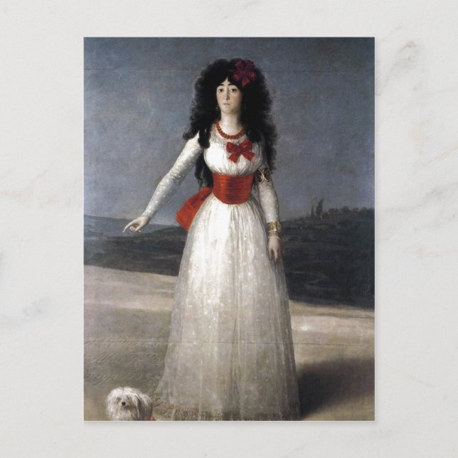 Francisco de Goya Espa?ol: Duquesa de Alba 1795 Te Postcard (Front)